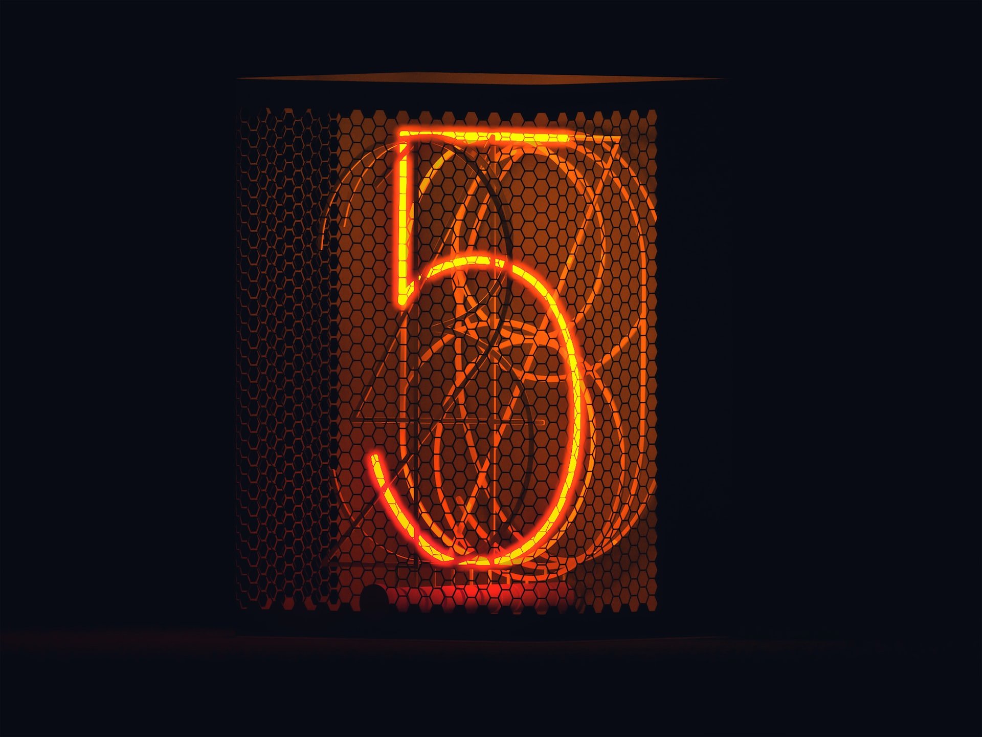 5 key digital manufacturing elements - image of a hot number 5 on a dark background