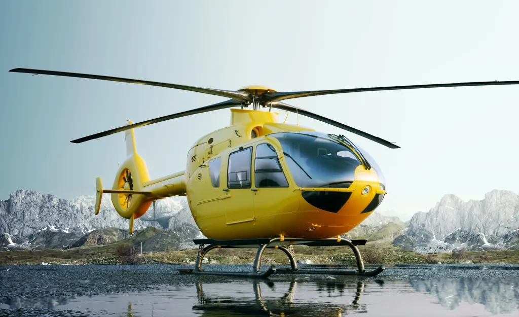 Yellow Helicopter Transport Worldwide