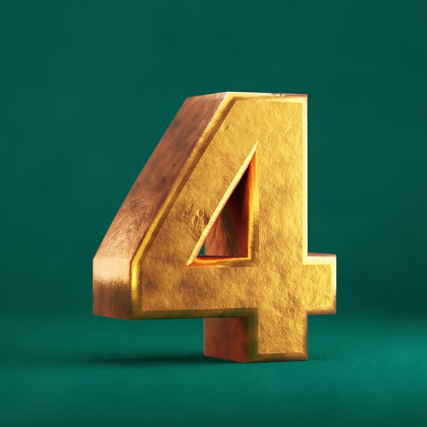 4 steps before Sage 200 end of life - golden 4 on a green background