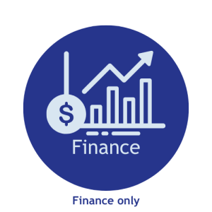 Finance Finance icon - dollar sign with graph