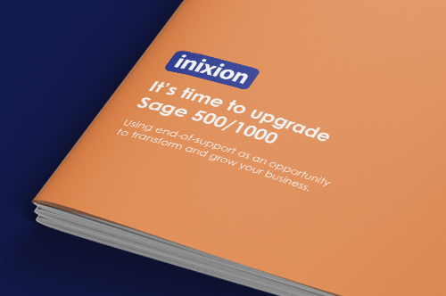 book cover of its time to upgrade from Sage 1000 and sage 500 to sage x3