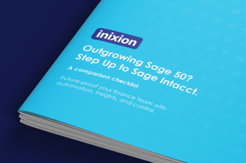 Outgrown Sage 50 - step up to Sage Intacct guide