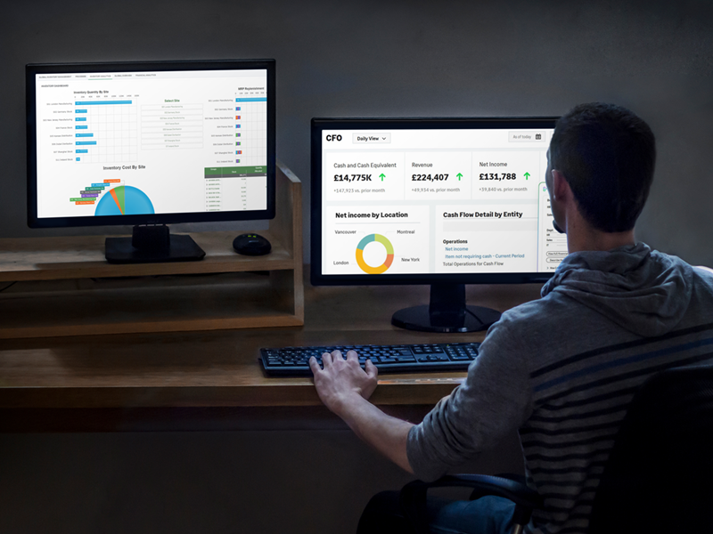 two-desktop-pc-working-at-night-scaled-1 High angle shot of agents depicting sage x3 support & implementation