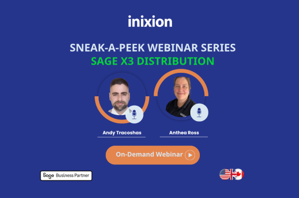 Q3 2025 Distribution module website Q3 25 Sage X3 Distribution webinar on-demand
