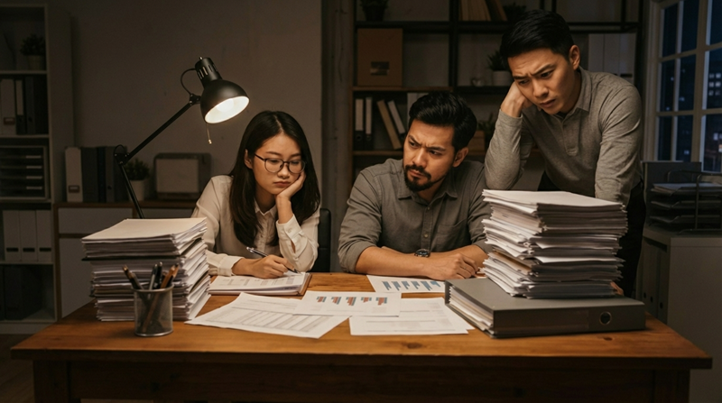 puzzled-looking-accountants-over-stacks-of-accounts