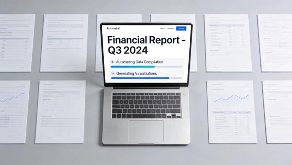 Picture3 Sage Intacct Reporting - Image of laptop with financial report on screen